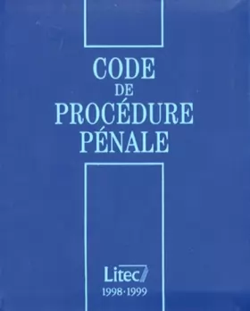 Couverture du produit · Code de procedure pénale 98/99 11e ed.98 (ancienne édition)