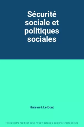 Couverture du produit · Sécurité sociale et politiques sociales