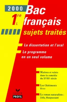 Couverture du produit · Bac français - l'oral et la dissertation - première L