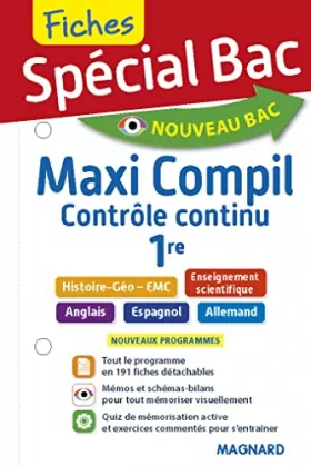 Couverture du produit · Spécial Bac Maxi Compil de Fiches contrôle continu 1re: cours ultra-visuel, c cc