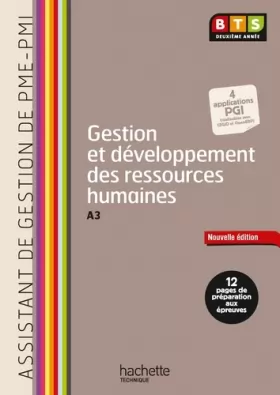 Couverture du produit · Gestion et développement ressources humaines (A3), BTS AG PME-PMI - Livre élève - Ed. 2014
