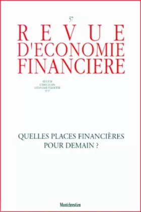 Couverture du produit · Revue d'économie financière, numéro 57 2000