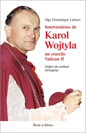 Couverture du produit · intervention de karol wojtyla au concile vatican ii