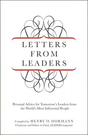 Couverture du produit · Letters from Leaders: Personal Advice for Tomorrow's Leaders from the World's Most Influential People