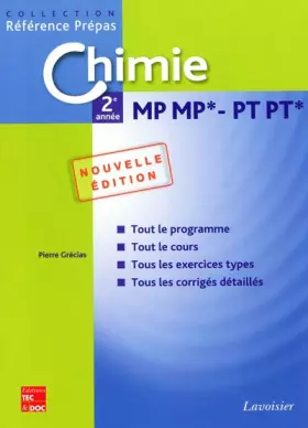 Couverture du produit · Chimie 2e année MP MP* - PT PT*