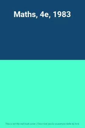 Couverture du produit · Maths, 4e, 1983