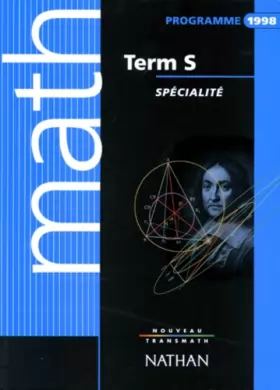Couverture du produit · Math term S : programme 1998