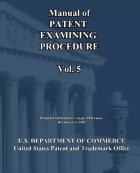 Couverture du produit · Manual of Patent Examining Procedure (Vol.5)
