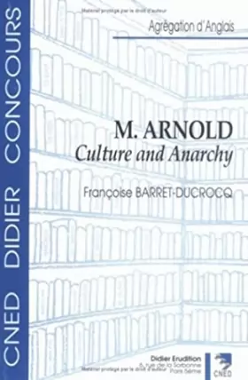 Couverture du produit · Matthew Arnold : Culture and Anarchy