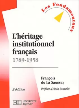 Couverture du produit · L'héritage institutionnel français, 2e édition