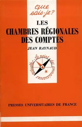 Couverture du produit · Les chambres régionales des comptes