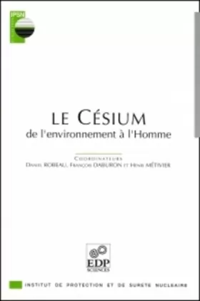 Couverture du produit · Le césium, de l'environnement à l'homme