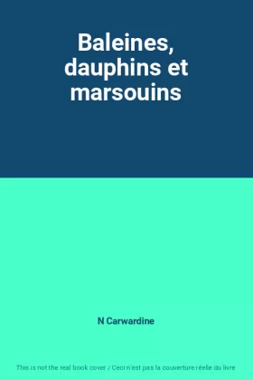 Couverture du produit · Baleines, dauphins et marsouins