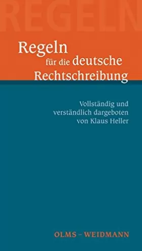 Couverture du produit · Regeln für die neue deutsche Rechtschreibung.