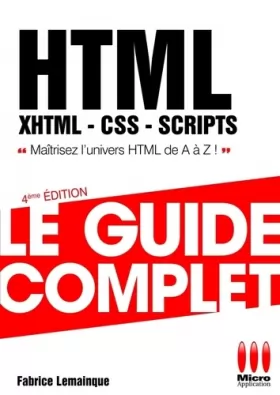 Couverture du produit · GUIDE COMPLET HTML