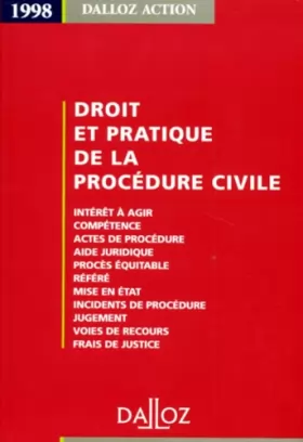 Couverture du produit · Droit et pratique de la procédure civile