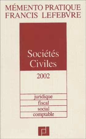 Couverture du produit · Sociétés civiles 2002
