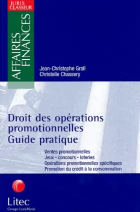 Couverture du produit · Droit des opérations promotionnelles guide pratiques 2001 (ancienne édition)
