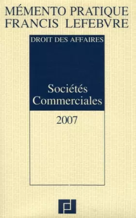 Couverture du produit · Sociétés Commerciales : Droit des affaires