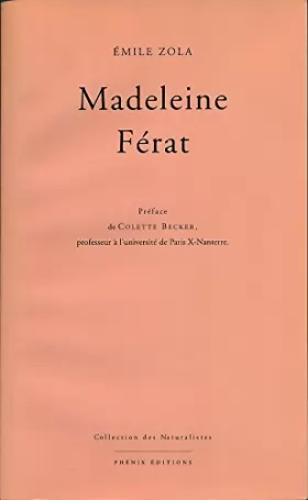 Couverture du produit · Madeleine Férat - Préface et chronologie de Colette Becker - Annexes