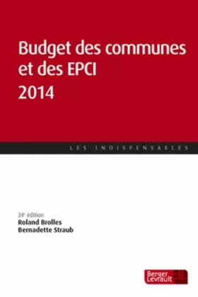 Couverture du produit · Budget des communes et des EPCI 2014