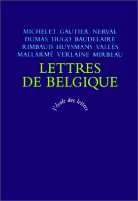 Couverture du produit · lettres de belgique