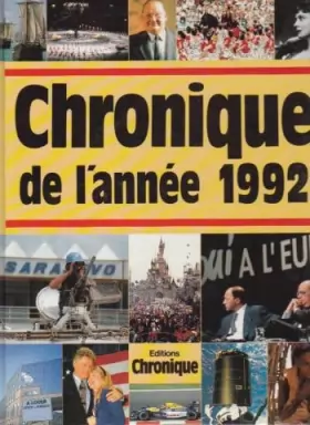 Couverture du produit · Chronique de l'année.... : Chronique de l'année 1992