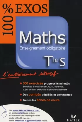 Couverture du produit · 100% Exos - Maths Tle S, enseignement obligatoire - Edition 2007