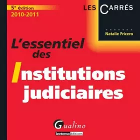 Couverture du produit · L'essentiel des Institutions judiciaires