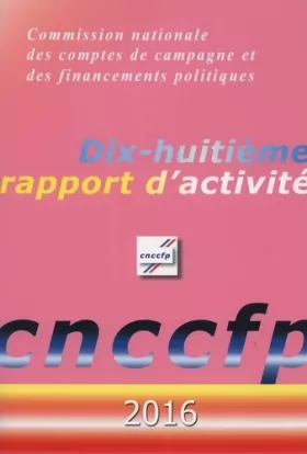 Couverture du produit · Dix-huitième rapport d'activité CNCCFP