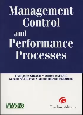 Couverture du produit · Management Control and Performance Processes