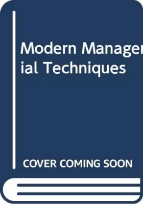 Couverture du produit · Modern Managerial Techniques