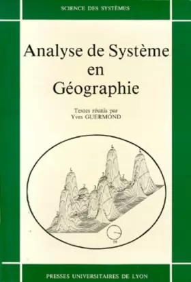 Couverture du produit · Analyse de système en géographie