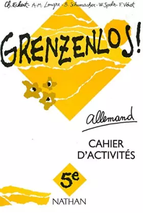 Couverture du produit · Grenzenlos, 5e, LV1. Cahier d'activités