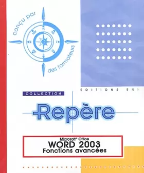 Couverture du produit · Word 2003 : Fonctions avancées
