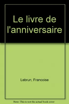 Couverture du produit · Le livre de l'anniversaire