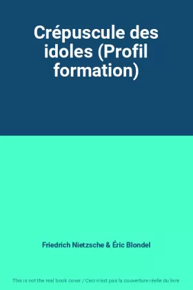 Couverture du produit · Crépuscule des idoles (Profil formation)