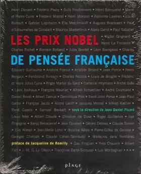 Couverture du produit · Les prix Nobel de pensée française