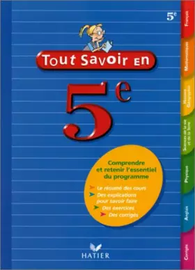 Couverture du produit · Tout savoir en 5e