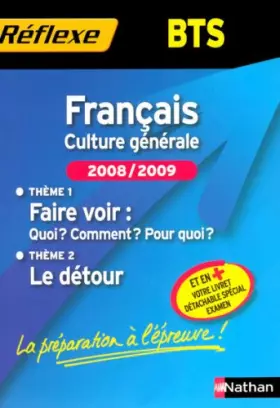Couverture du produit · FRANCAIS BTS THEMES 2008/2009