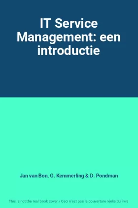 Couverture du produit · IT Service Management: een introductie