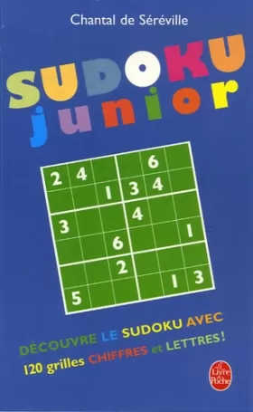 Couverture du produit · Sudoku junior: 120 grilles chiffres et lettres
