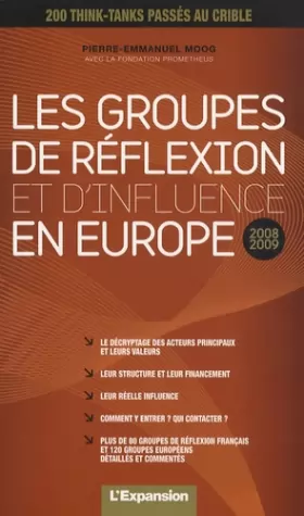 Couverture du produit · Les groupes de réflexion et d'influence en Europe