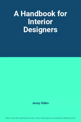 Couverture du produit · A Handbook for Interior Designers