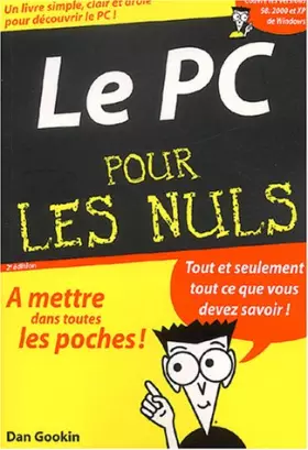 Couverture du produit · Le PC poche pour les Nuls