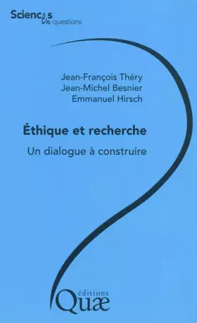 Couverture du produit · Ethique et recherche : Un dialogue à construire
