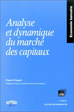 Couverture du produit · Analyse et dynamique du marché des capitaux, 4e édition