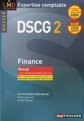 Couverture du produit · DSCG 2 Finance : Manuel 2008-2009 (Ancienne Edition)