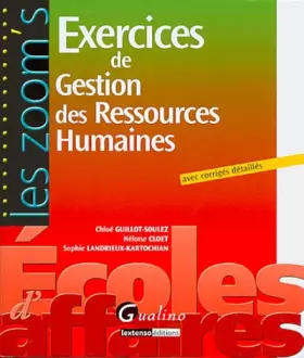 Couverture du produit · Exercices de Gestion des Ressources Humaines