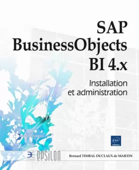 Couverture du produit · SAP BusinessObjects BI 4.x - Installation et administration